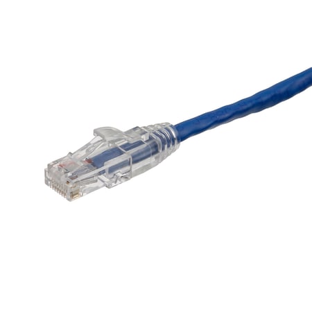 Axiom 8Ft Cat6 550Mhz Patch Cable Clear-Snagless Universal Boot (Blue)